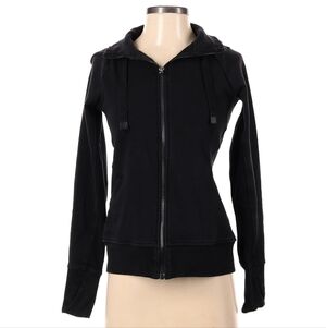 Athleta Black Zip-Up Hoodie XS